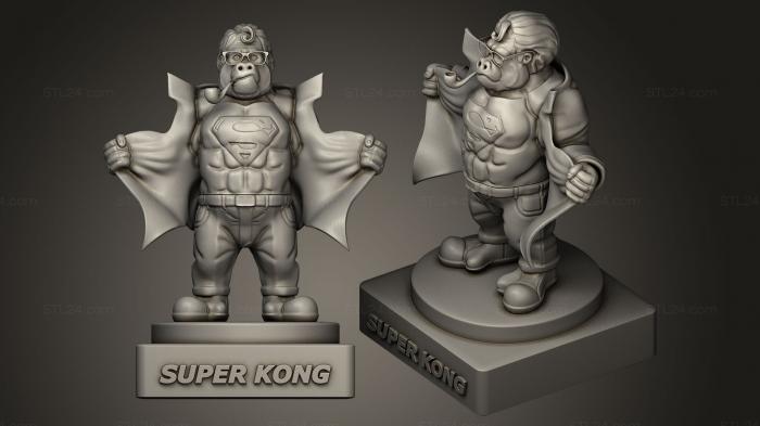 Statues of famous people (SUPER KONG, STKC_0111) 3D models for cnc